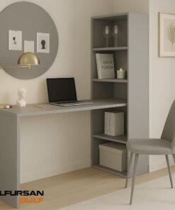 Alternative view of مكتب منزلي مع أرفف جانبية