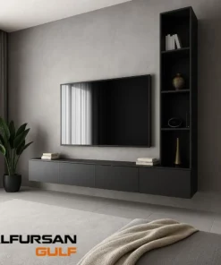 Alternative view of طاولة شاشة معلقة برفوف