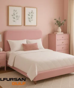 سرير مخملي عصري