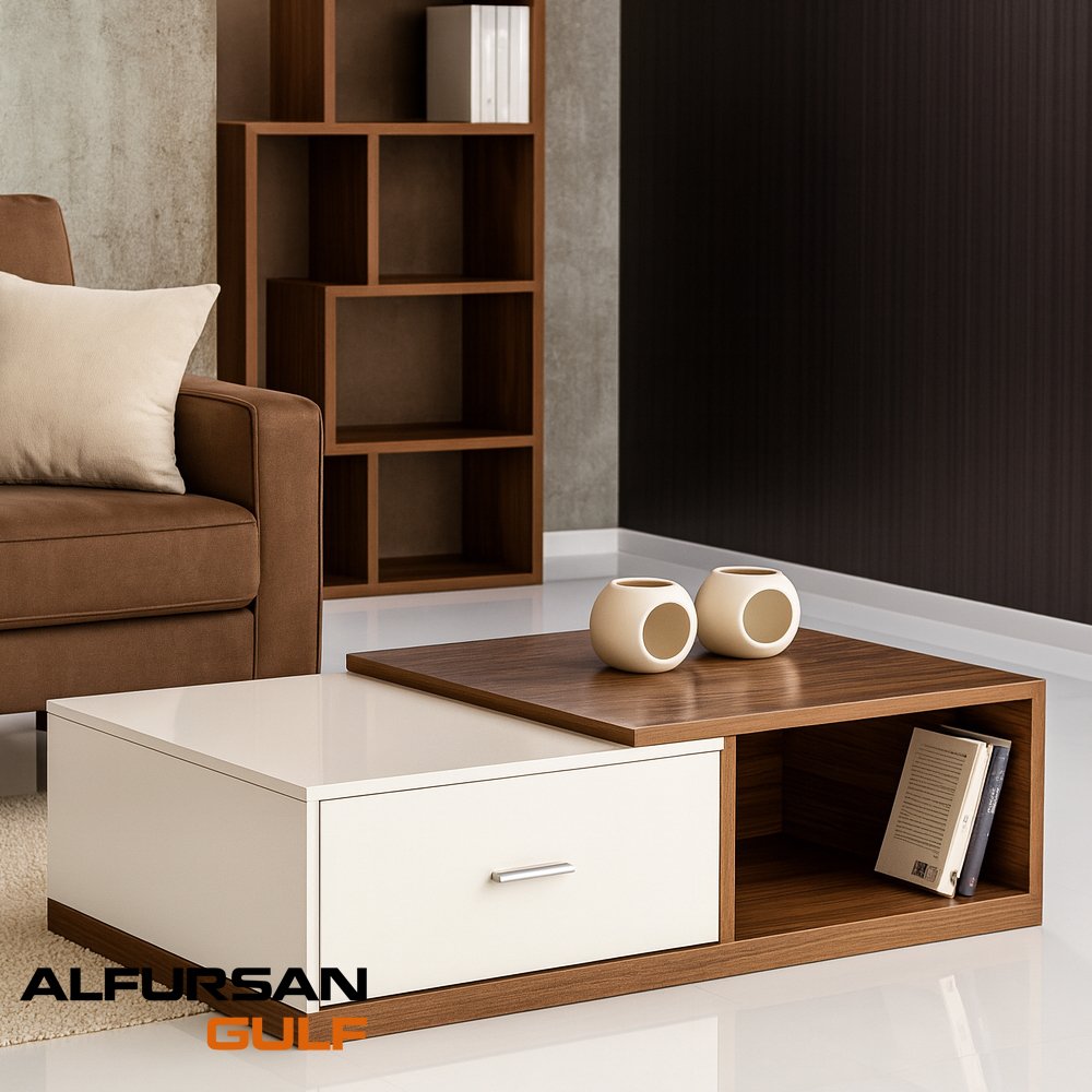 طاولة قهوة بدرج