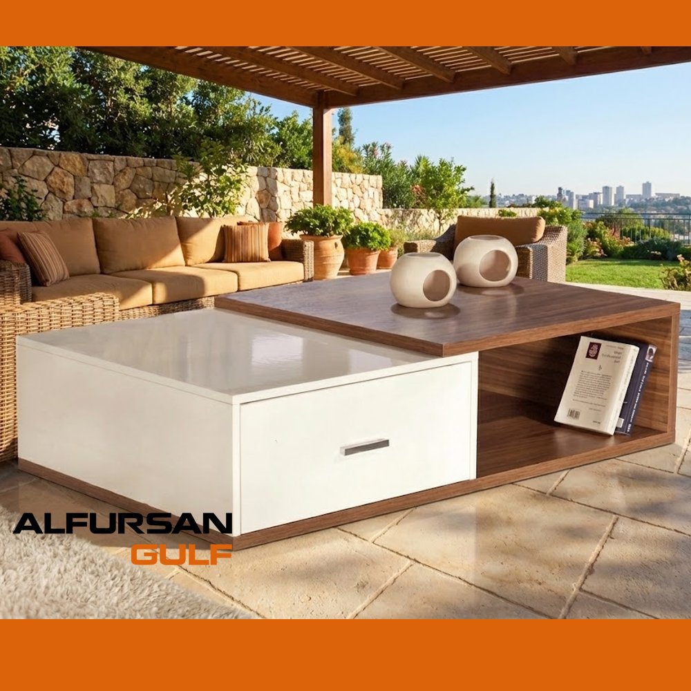 طاولة قهوة بدرج - الصورة 3